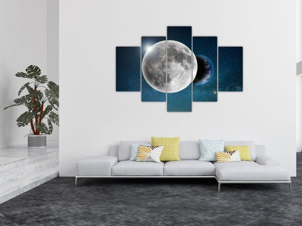 Slika - Zemlja u pomrčini Mjeseca (150x105 cm)