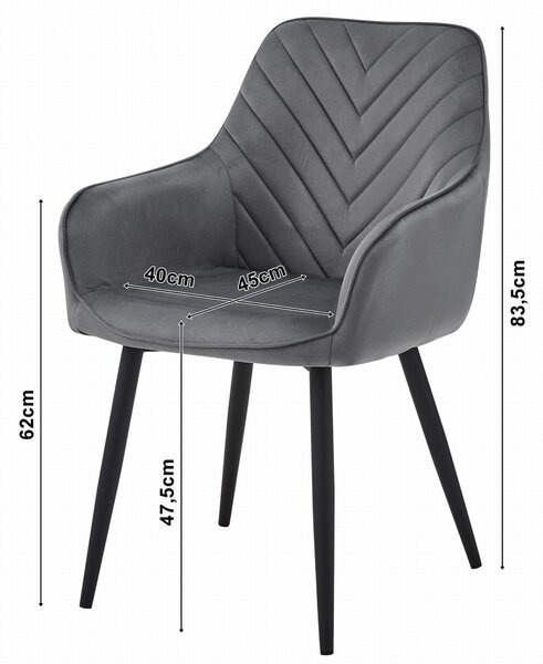 Stolica Nana - dark - 1 komad