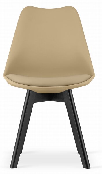 Stolica Mark - beige on black - 1 komad