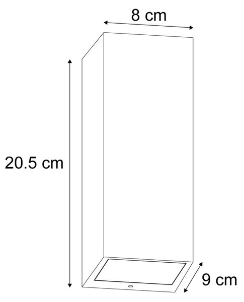 Skandinavska zidna svjetiljka drvo 2 svjetla GU10 70mm IP54 - Baleno