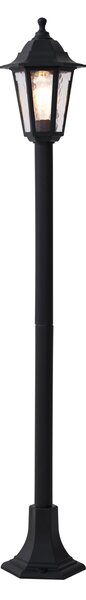 Klasična vanjska svjetiljka stupna crna 122 cm IP44 - New Haven Hammered