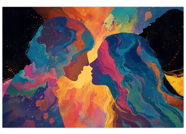 Slika - Kozmička ljubav (90x60 cm)