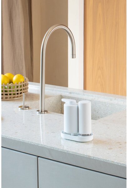 Bijeli plastičan držač za deterdžente SinkStyle – Brabantia