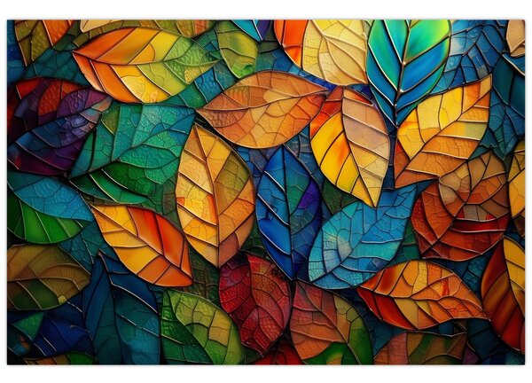 Slika - Mozaik od lišća (90x60 cm)