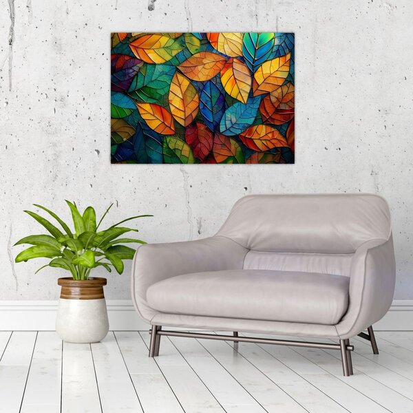 Slika - Mozaik od lišća (70x50 cm)