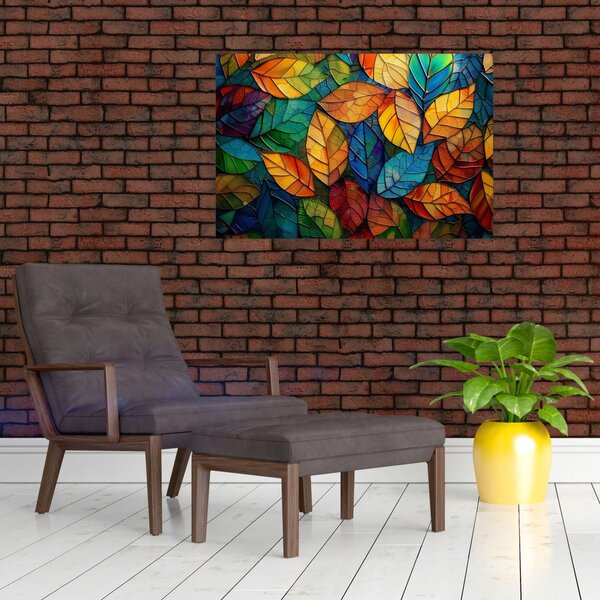 Slika - Mozaik od lišća (90x60 cm)