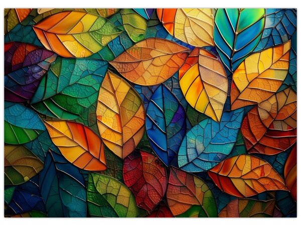 Slika - Mozaik od lišća (70x50 cm)