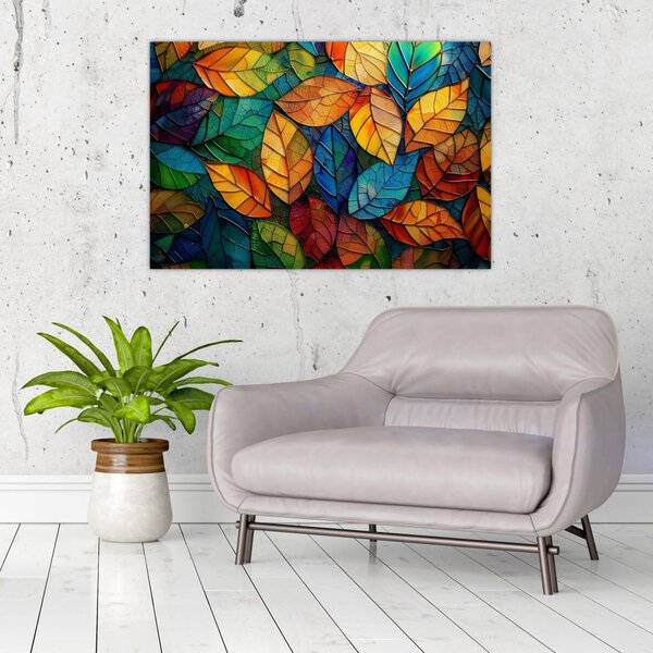 Slika - Mozaik od lišća (90x60 cm)