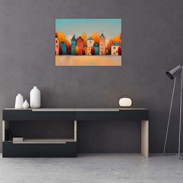 Slika - Jesensko selo (70x50 cm)