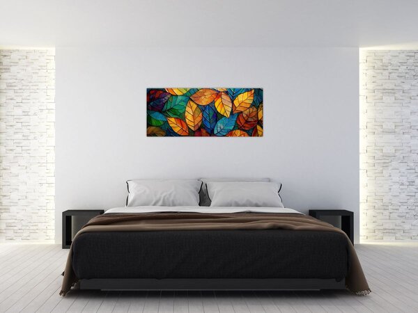 Slika - Mozaik od lišća (120x50 cm)