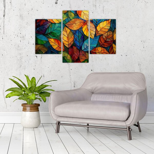 Slika - Mozaik od lišća (90x60 cm)