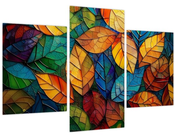 Slika - Mozaik od lišća (90x60 cm)