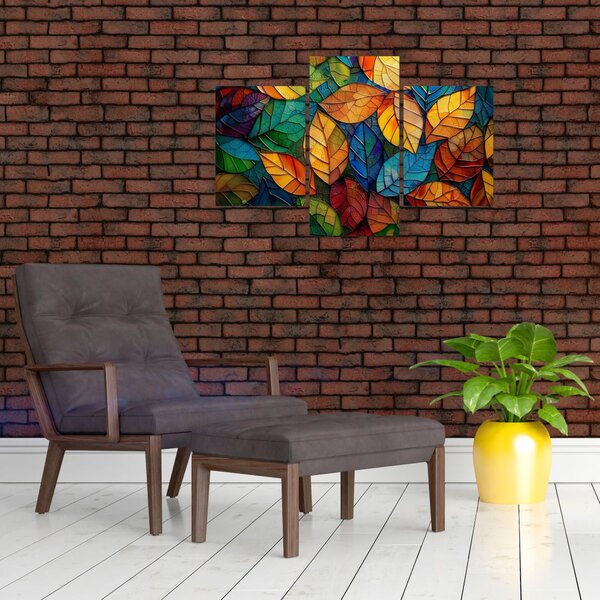 Slika - Mozaik od lišća (90x60 cm)