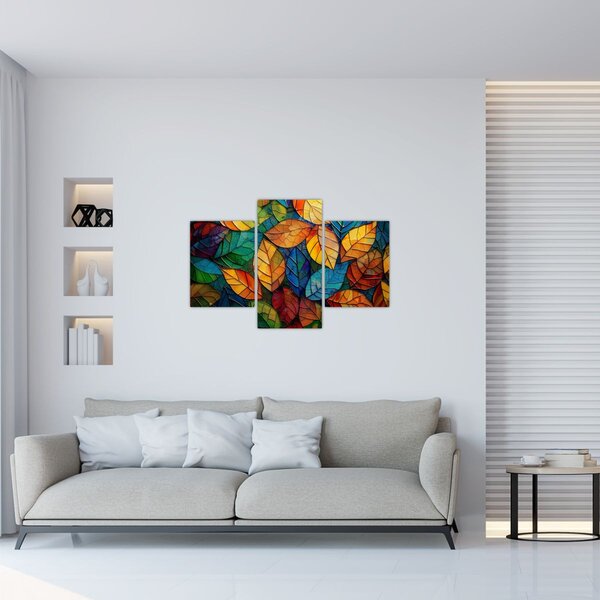 Slika - Mozaik od lišća (90x60 cm)