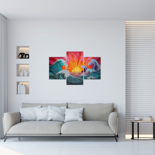 Slika - Mozaik valova (90x60 cm)