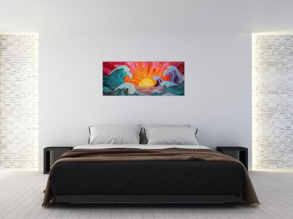 Slika - Mozaik valova (120x50 cm)
