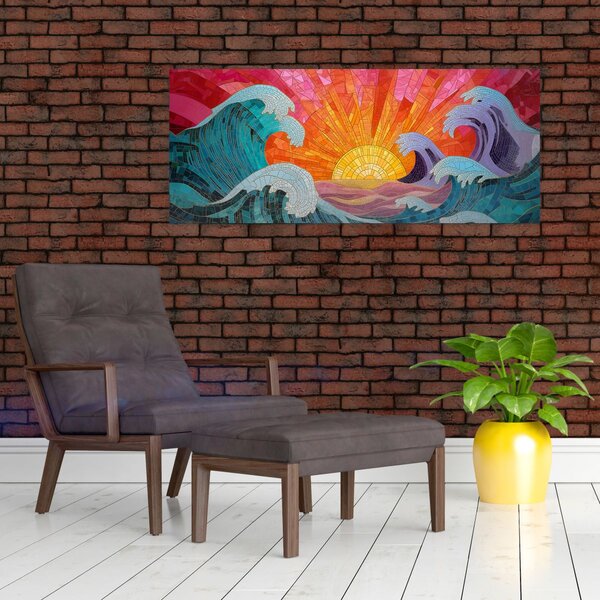 Slika - Mozaik valova (120x50 cm)