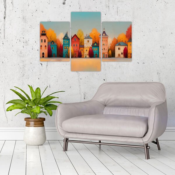 Slika - Jesensko selo (90x60 cm)