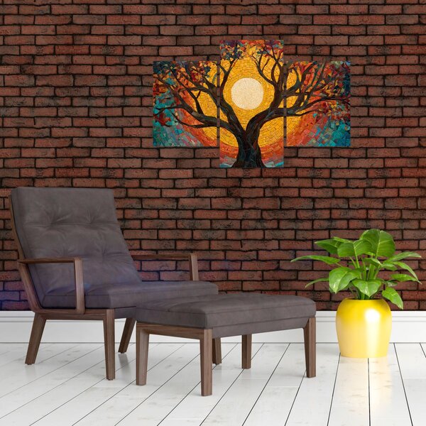 Slika - Sunce u krošnji stabla života (90x60 cm)