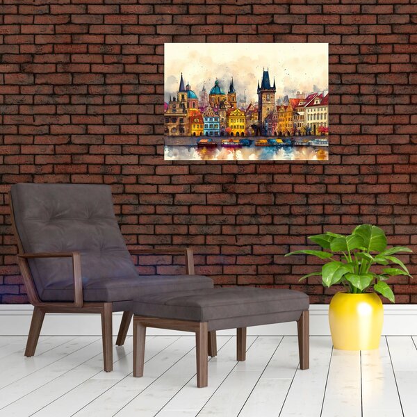 Slika - Jesen u oslikanom gradu (70x50 cm)