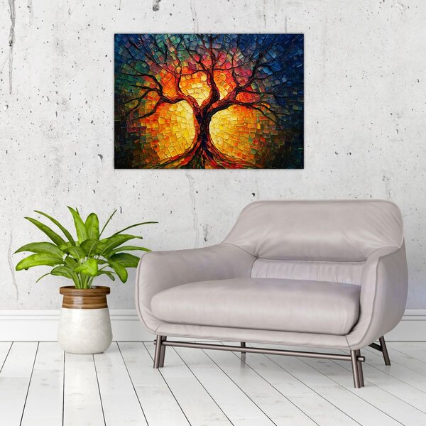 Slika - Stablo života u mozaiku (70x50 cm)