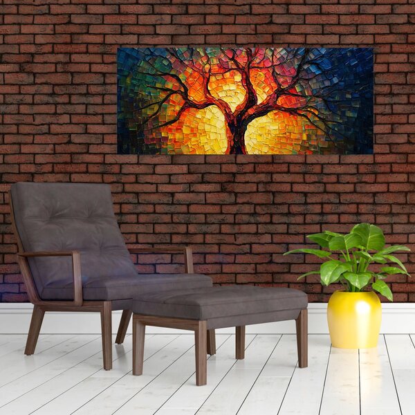 Slika - Stablo života u mozaiku (120x50 cm)