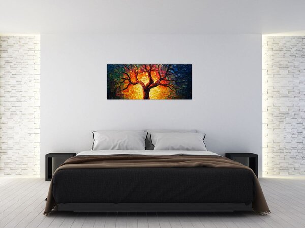 Slika - Stablo života u mozaiku (120x50 cm)
