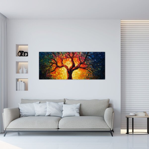 Slika - Stablo života u mozaiku (120x50 cm)