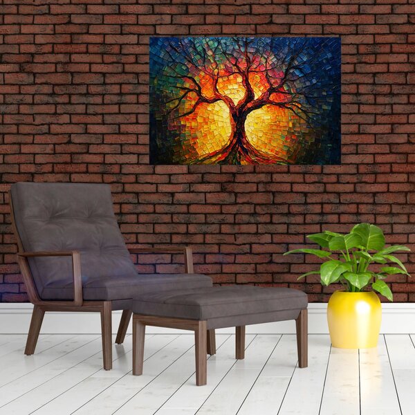 Slika - Stablo života u mozaiku (90x60 cm)
