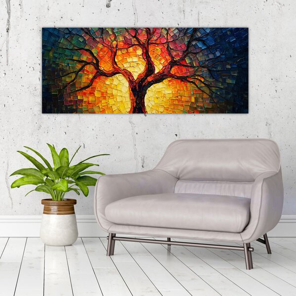 Slika - Stablo života u mozaiku (120x50 cm)