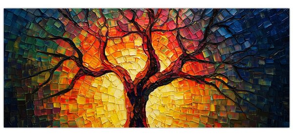 Slika - Stablo života u mozaiku (120x50 cm)