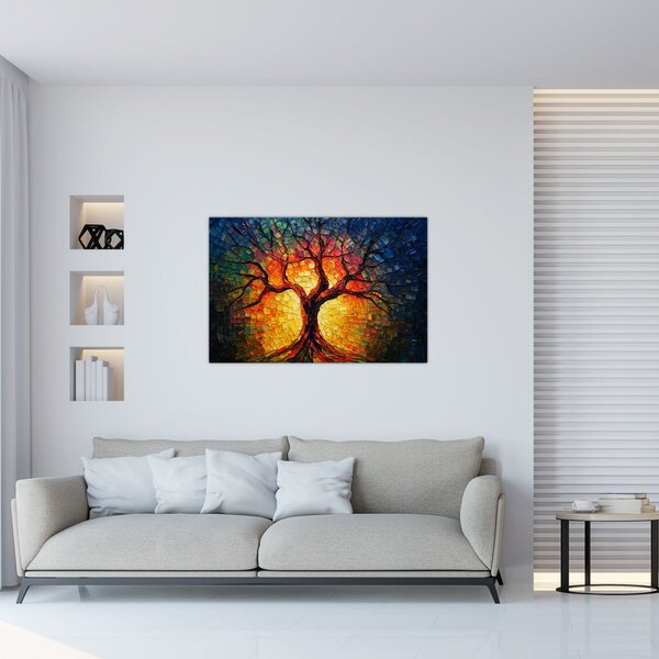 Slika - Stablo života u mozaiku (90x60 cm)