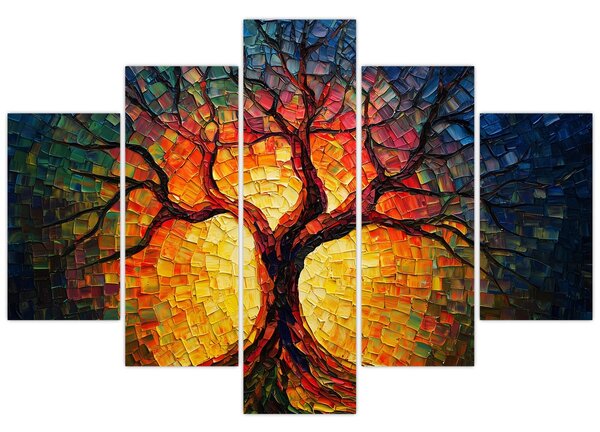 Slika - Stablo života u mozaiku (150x105 cm)