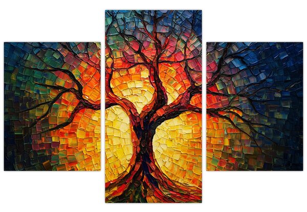 Slika - Stablo života u mozaiku (90x60 cm)