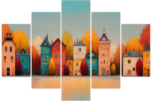 Slika - Jesensko selo (150x105 cm)