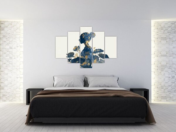Slika - Mramorni profil žene (150x105 cm)
