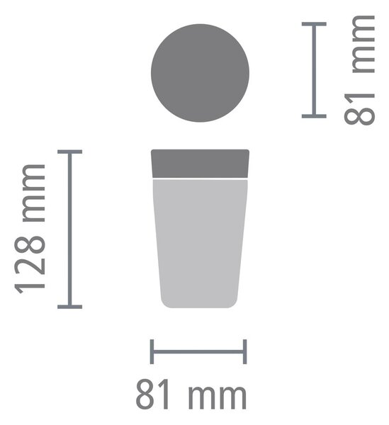 Svijetlo siva termo šalica 200 ml Make & Take – Brabantia