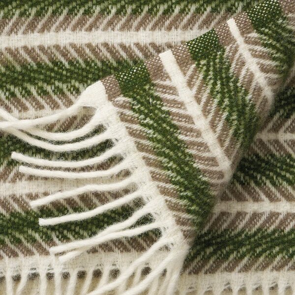 Vunena deka Oscar Multi Green 130x200