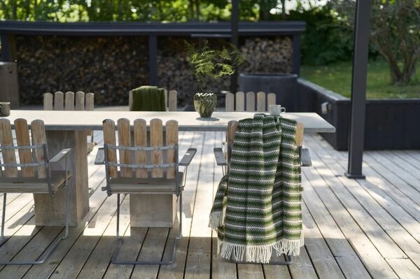 Vunena deka Oscar Multi Green 130x200