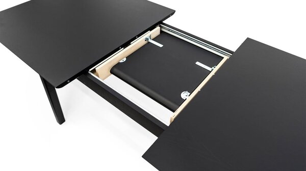 Proširiv blagovaonski stol s dodatnom pločom u dekoru hrasta 90x180 cm Curved – Woodman