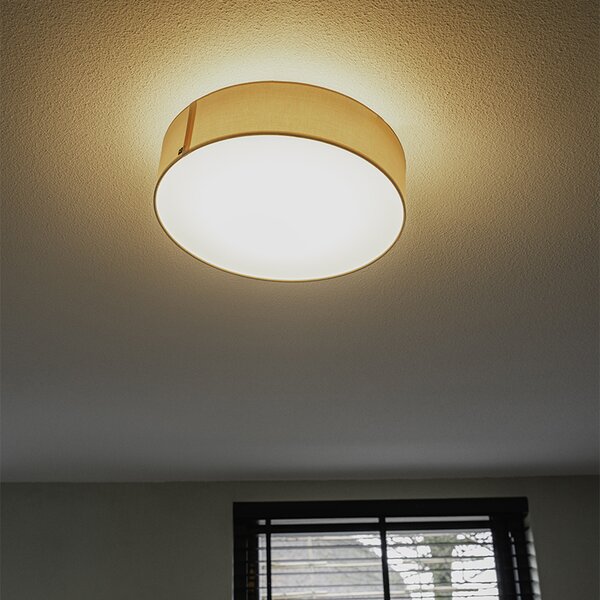 Stropna svjetiljka ružičasta 40 cm uključujući LED - Drum LED