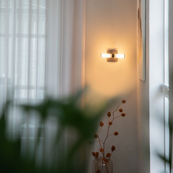 Pametna zidna svjetiljka za kupaonicu crna IP44 2-svjetla uklj. Zigbee G9 - Bath