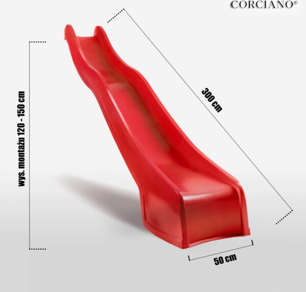 Tobogan 3m crveni - EuroHit
