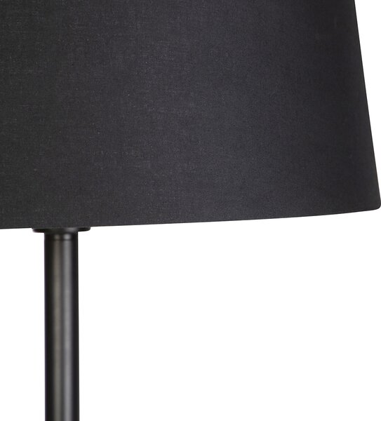 Pametna podna svjetiljka crna s crnim sjenilom 45 cm uključujući Wifi A60 - Simplo