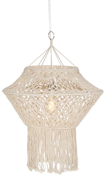 Rustikalna viseća svjetiljka makrame 90 cm - String