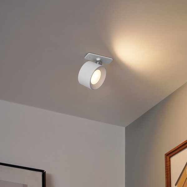 Set od 4 moderne zidne i stropne svjetiljke bijele boje uklj. LED punjive - Bright