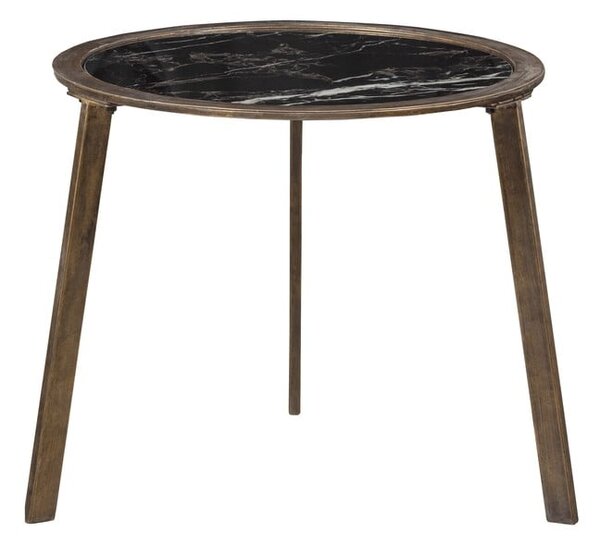 Crni stolić za kavu 58x58 cm Lax – BePureHome