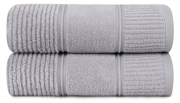 Set od 2 siva pamučna ručnika Hobby Daniela, 50 x 90 cm
