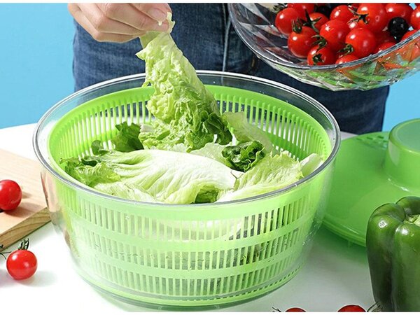 Električni asovi. Salata i sušilica za povrće 4L - Centrifuga USB