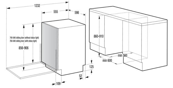 PERILICA POSUĐA GORENJE GV 663B65 XXL